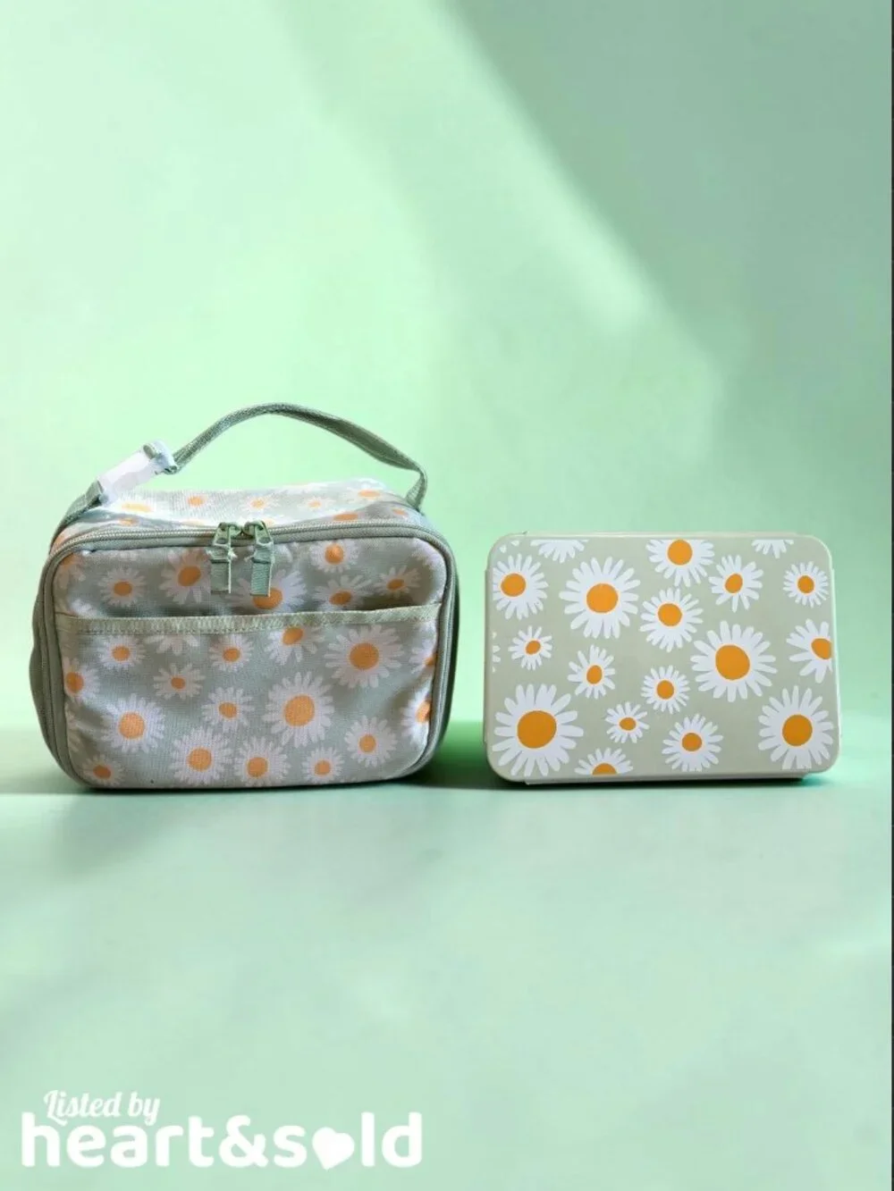 Cat & Jack Pastel Daisy Lunch Bag & Box Set